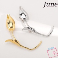 JUNEGOODS Suit Corsage Pins, Tulip Shaped Alloy Tulip Flower Brooch, Fashion Temperament Ins Style W