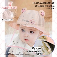 2 in 1 Baby hat with face shield | Baby face shield hat cap Premium Quality 0-3 Months Baby
