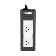 รางปลั๊กไฟ 2 ช่อง 2 สวิตซ์ HACO EPN-2S2EB/2 16 แอมป์ 2 ม. (1116646)