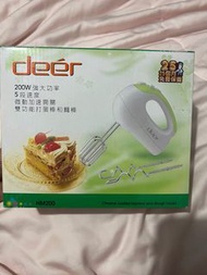 烘焙必備Deer 200w hand mixer打蛋器打麵粉器攪拌器