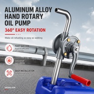 44GAL Cast Iron Oil Pump Medium Duty Rotary Drum Pump Manual Hand Diesel Fuel Drum Pump Drum Tank Su