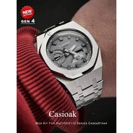For G-shock Ga2100/ga2110 Gab2100 Gen4 Stainless Steel Case Bezel Rubber Strap Replacement Mod Refit