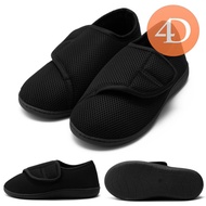 รองเท้ารักษากระดูกสลิปออนสำหรับทุกเพศรองเท้าผ้าใบบวมน้ำน้ำหนักเบากันลื่นรองเท้าโรคเบาหวานสำหรับ Plan