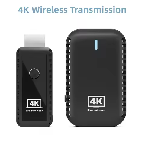 30m Wireless HDMI Transmitter and Receiver with Type-C Extender, Suitable for Connecting 5G Laptops 