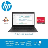 HP NOTEBOOK 245 G8 [ ATHLON SILVER 3050U 8GB SSD 512GB 14" W10 ]