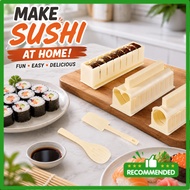 10-Piece DIY Sushi Maker Kit 8 Shapes Sushi Mold Set Rice Roll Gimbap Onigiri Maker Easy Home Sushi 