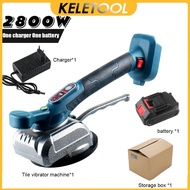Mesin Pasang Keramik Otomatis Cordless Lantai Getar Keramik Penjahit Perataan Ubin Penggetar Ubin Li