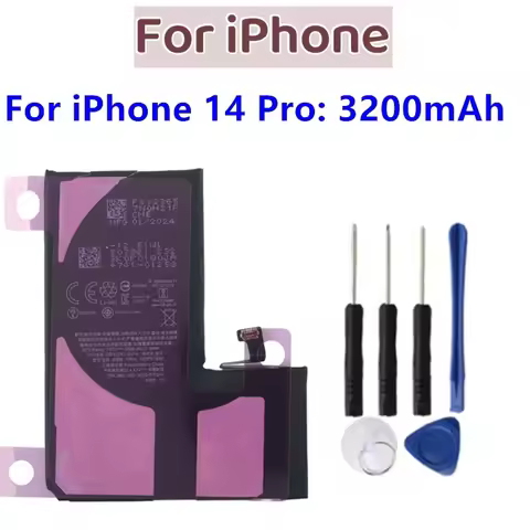 A2863 A2864 A2865 A2866 Replacement Li‑polymer Battery for iPhone 14 14 Plus 14 Pro 14 Pro Max Phone
