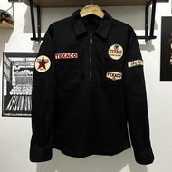 Texaco workshirt halfzip dickies norton 76 oil carhartt ben davis red cap vintage