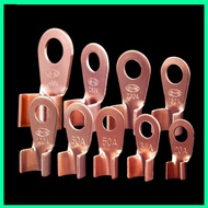 ESTRENAR 10pcs/pack OT Cable Connector Kit, Copper 10A-80A OT Wire Nose Terminal Crimp, Durable 1.5-