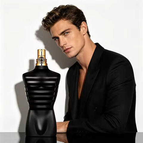 Jean Paul Gaultier Le Male Le Parfum - Amber Woody Eau De Parfum Intense for Men Fragrance - Cardamo