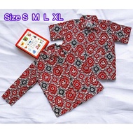 Baju Sekolah Batik Anak SD Laki-laki Perempuan Unisex Kelas 1 2 3 4 5 6 Seragam Batik Skolah Negeri 