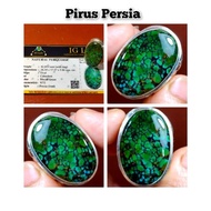 [Garansi] Cincin Pirus Persia Hijau Daun Body Porcellain