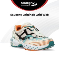 Saucony Grid Web Lifestyle Sneakers Shoes Unisex - Tan Black/Pink Noir Rose S70466-12