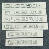 [New Style] Suitable for Benz Benz Diesel Car Logo Sticker A220d GLC250d GLE350d GLS350d E220d Word 
