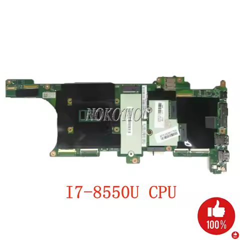 NOKOTION EX480 NM-B481 MAIN BOARD for Lenovo Thinkpad X1 Carbon PC Motherboard I7-8550U CPU 16GB RAM