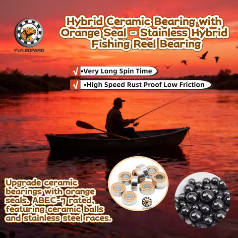 4P SMR137RSCB Ceramic Orange ABEC-7 Stainless Steel Hybrid Ball Bearing Without Grease Fast Turning 