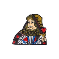 Cartoon Poker Card Jqk Enamel Pin Kingdom Jack Queen King Brooches Bag Badge Jewelry Pins Gift