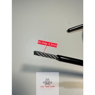 Specialized 6mm cable for gym machines (PU cover)