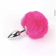Spanky Fluffy Bunny Tail Anal Plug