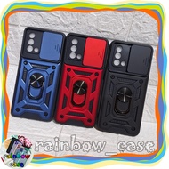 OPPO A74 4G / A95 4G / F19 CASE TRANSFORMER 2 IN 1 SLIDE CAMERA RINGSTAND