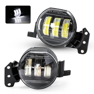 LED Fog Lamp Assembly For BMW E60 E90 E63 E46 323i 325i 525i DRL Headlight White Lens Angel Eyes Hal