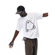 FPA New Fashionable Cotton Breathable Triangle Logo Printed Loose Round Neck T-shirt