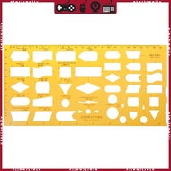 STA K Resin Flow Chart Symbol Drafting Template Ruler Stencil Measuring Tool Student