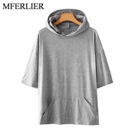 Nam Xuân Hè Hoodies 5XL 6XL 7XL 8xl 9xl Bust 140cm cỡ lỡn lỏng 3 màu kích thước lớn Áo nỉ