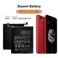 Phone Battery BN31 for Xiaomi Mi 5X Mi5X  Mi A1 MiA1  Redmi Note 5A  Note 5A Pro  Y1 Lite 3000mA