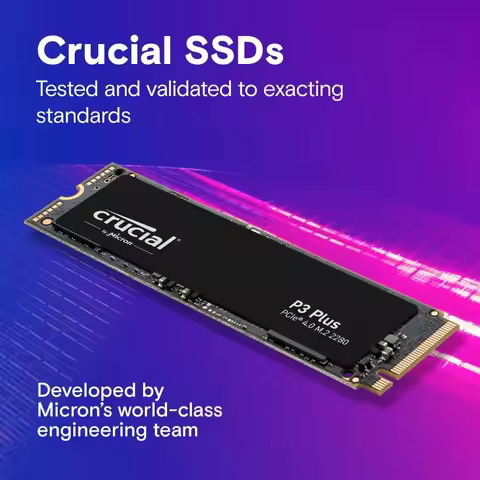 Crucial NVME 2280 P310 1TB SSD Internal Hard Drive OEM Package Crucial T500 1TB Crucial P3 Plus 1TB