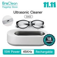 11.11 EraClean GA02 Ultrasonic Cleaner Machine 45000Hz High Vibration Glasses reChargable 15w