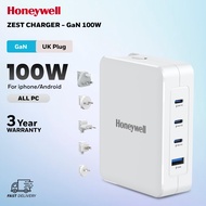 Honeywell Zest Charger GAN 100W Ultra-Fast Wall Charger (White) -  HC000049/CHG/GAN/WHT/100W