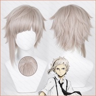 HJ4 Bungo Stray Dogs Nakajima Atsushi Cosplay Wig Anime Hair Man Hairpiece Heat Resistant Halloween 