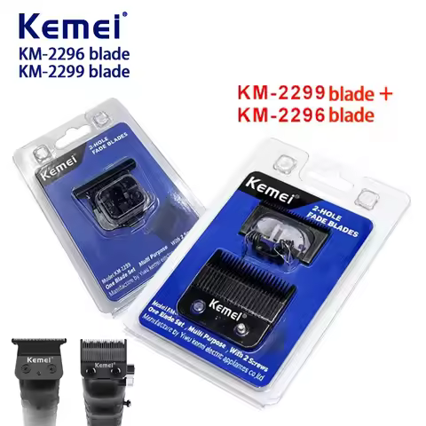 KEMEI KM-2296 KM-2299 Original Replacement DLC Blade Hair Clipper Blades Cutter Head Fit For Kemei H