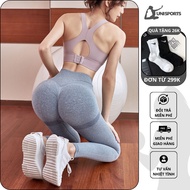 [Big size] Women's knitted yoga gym pants, 8-way stretch high-waist pilates gym leggings Q01
