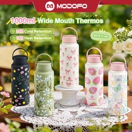 MODOFO 1000ML Thermos Bottle Insulated Tumbler hadiah hari guru Botol Air Tahan Sejuk Aesthetic Tumb