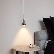 A18729 FRENCH GOLD / BLACK + GOLD (4-7W) WW 3000K LED PENDANT LIGHT