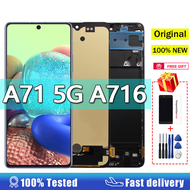 6.7"Original AMOLED Display For Samsung Galaxy A71 5G A716F A716B A716U/ A715 A715F A715FD LCD Displ