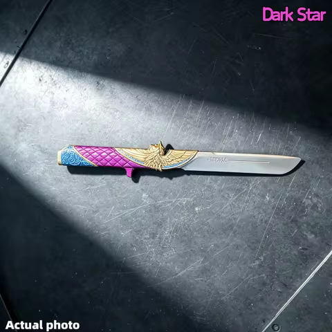 22cm 8.66in Delta Force Dark Star Katana Game Model Props Samurai Sword Unsharpened Decorative Craft