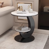 Light Luxury Side Table Living Room Sofa Side Table Balcony Small Round Table High-End Creative Smal