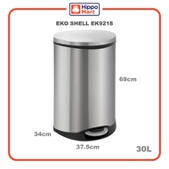 EKO Dustbin | Shell | EK9218 | Trash Bin | Waste Bin | Stainless Steel | Soft Closing | Step Pedal B