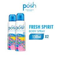 [Paket isi 2] POSH Spray Cologne Fresh Spirit Botol 150ML