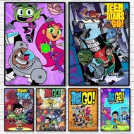 T-Teen Titans Go Poster Poster Paper Print Home Living Room Bedroom Entrance Bar Cafe Art Painting D