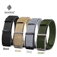 DOOPAI Men’s Sports Belt Thick Real Nylon Hard Alloy Automatic Buckle Military Tactical Belt Outdoor Work Belt Men jjm