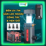 Zhiyang Algae Killing UV Lamp (Phi12-16-19) - 7W external UV filter device for aquarium (Company Pro