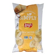 Simply Lays Sea Salted Thick Cut Potato 240.9g Lays Potato Chips