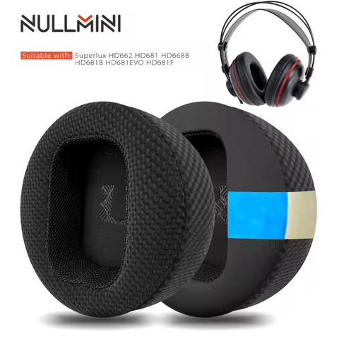 Nullmini Cooling Gel Earpads for Superlux HD662 HD681 HD681B HHeadphones Replacement Ear Cushion Sle