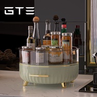 GTE Rotatable Condiment Seasoning Storage Rack Cosmetics Organizer Minimalist Design - Fulfilled by 