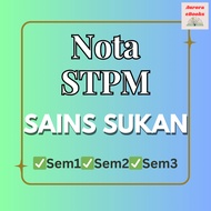 [Softcopy PDF📚] Nota STPM Sains Sukan Semester 1 2 3 | A+ Notes | STPM Nota Panggal 1 2 3 Tingkatan 